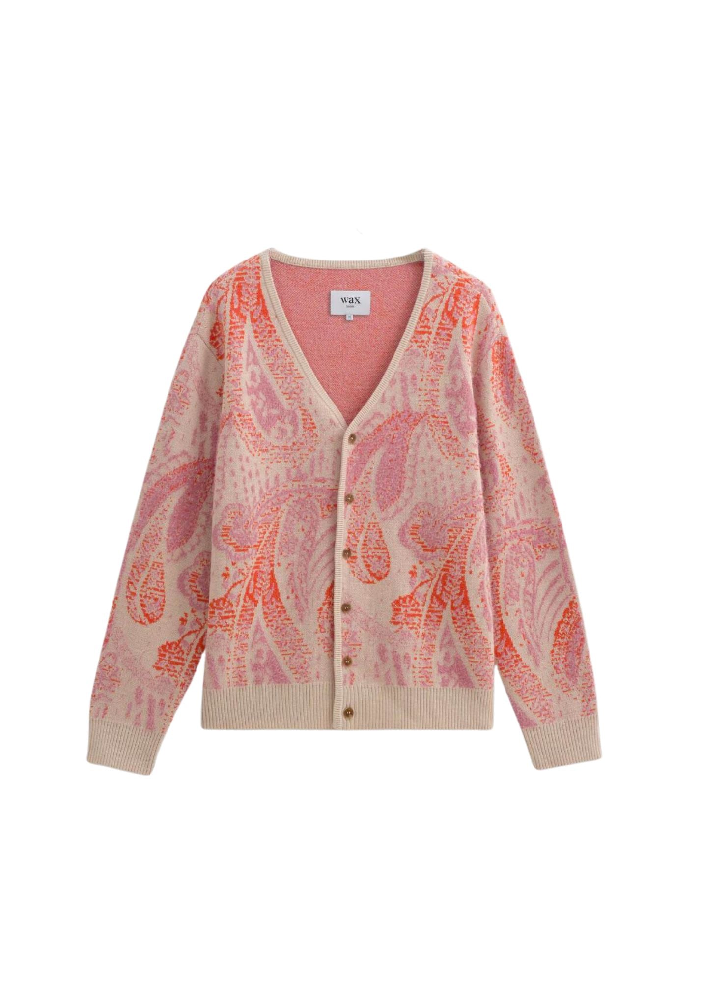 WAX LONDON ALBAN PAISLEY CARDIGAN