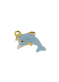 BLUE / GOLD DOLPHIN CHARM