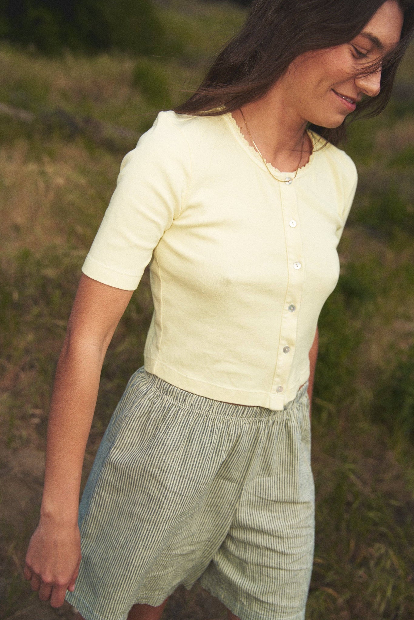 EMMA SHORT SLEEVE CARDIGAN TEE