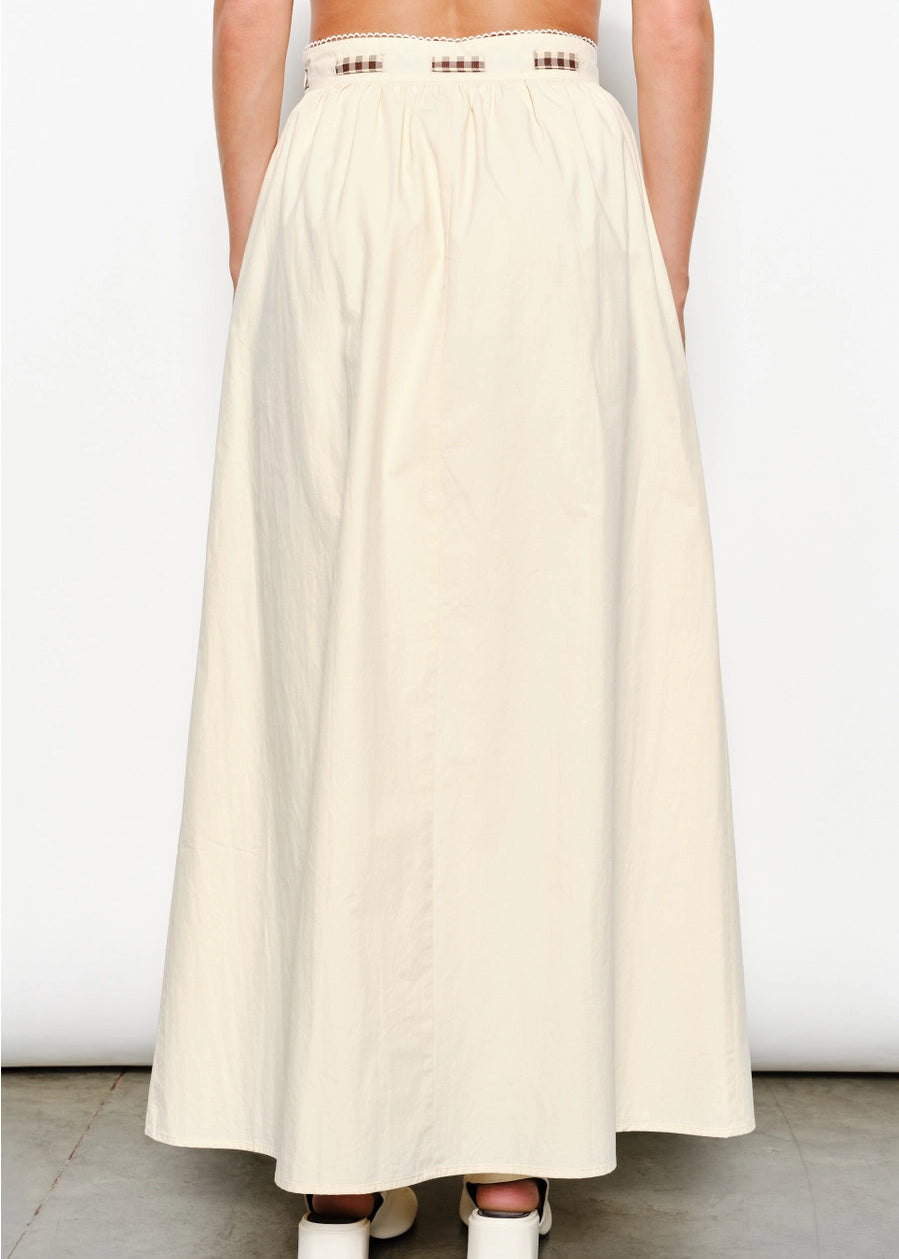 OPHELIA CREAM MAXI SKIRT