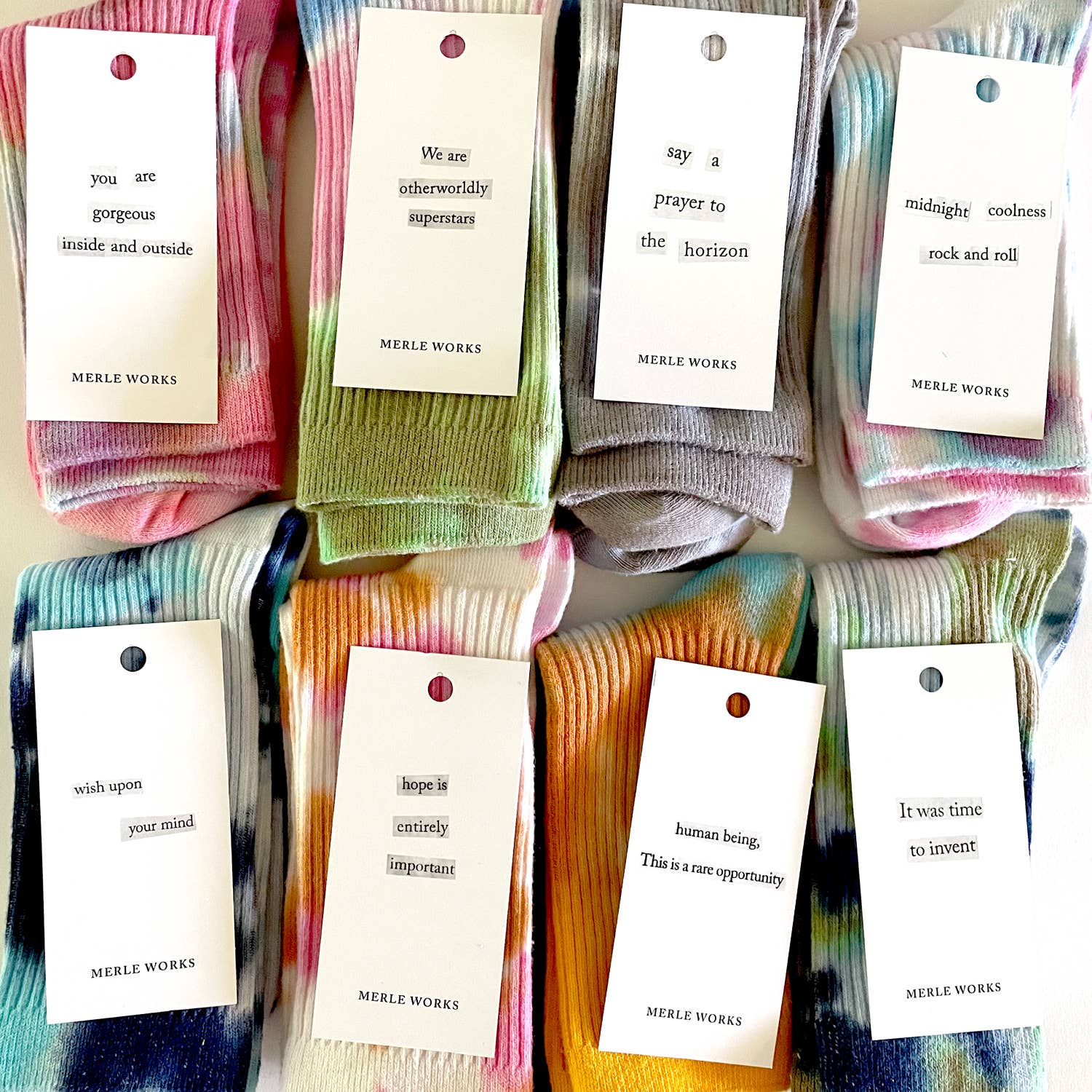 RAINBOW HAND-DYED DRESSY SOCKS