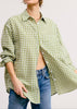 MEADOW GINGHAM BUTTON DOWN BLOUSE