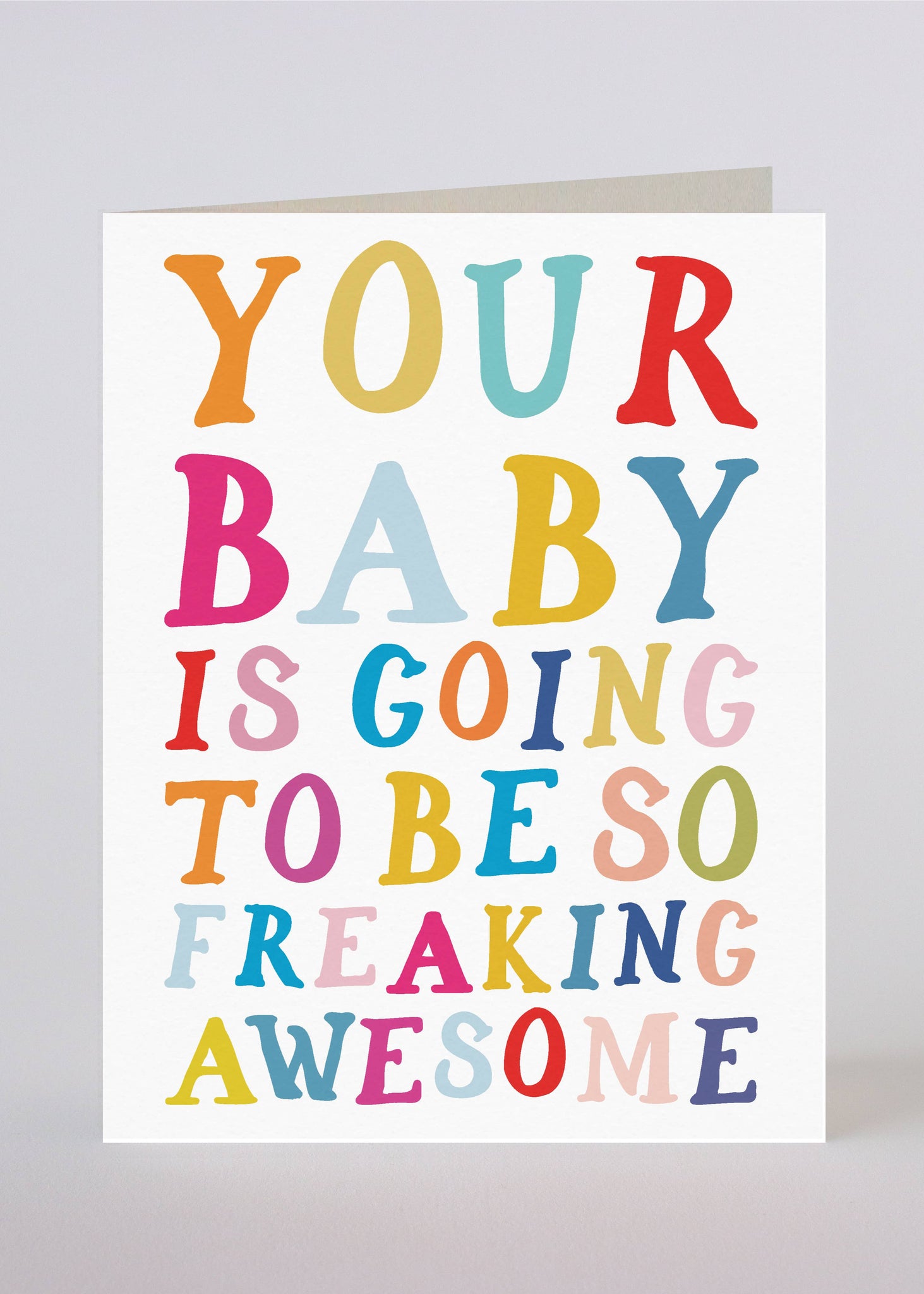 NEW AWESOME BABY GREETING CARD