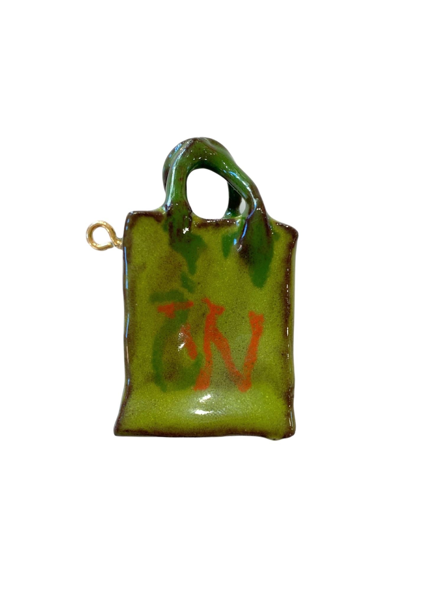 INTERWOVEN 10 YEAR ANNIVERSARY SHOPPING BAG CHARM