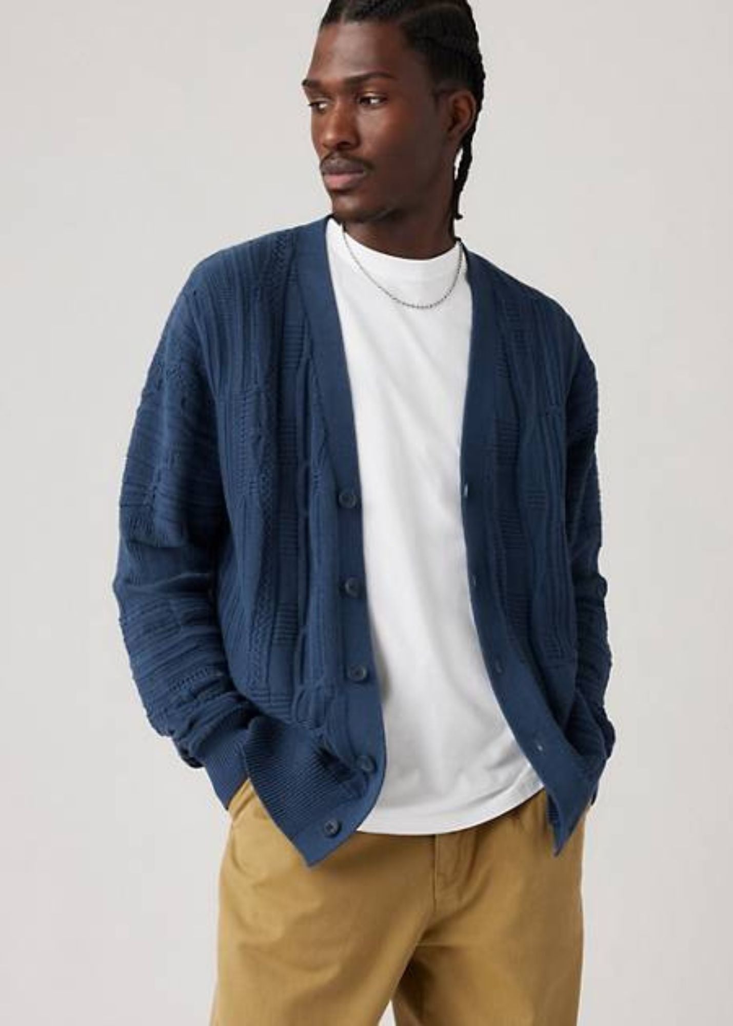 LEVI'S RICHMOND CABLE KNIT CARDIGAN