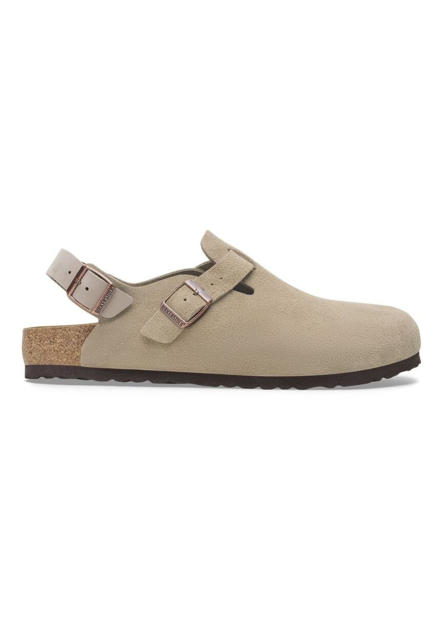 MEN'S BIRKENSTOCK TAUPE SUEDE TOKIO CLOG