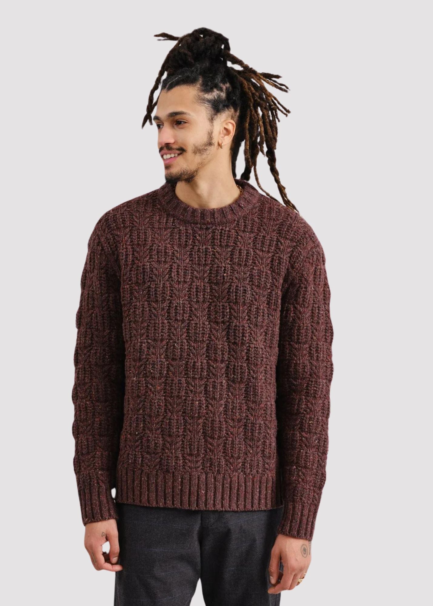 WAX LONDON WILDE CHECKER KNIT SWEATER