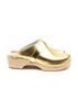 LINNEA METALLIC GOLD CLOGS