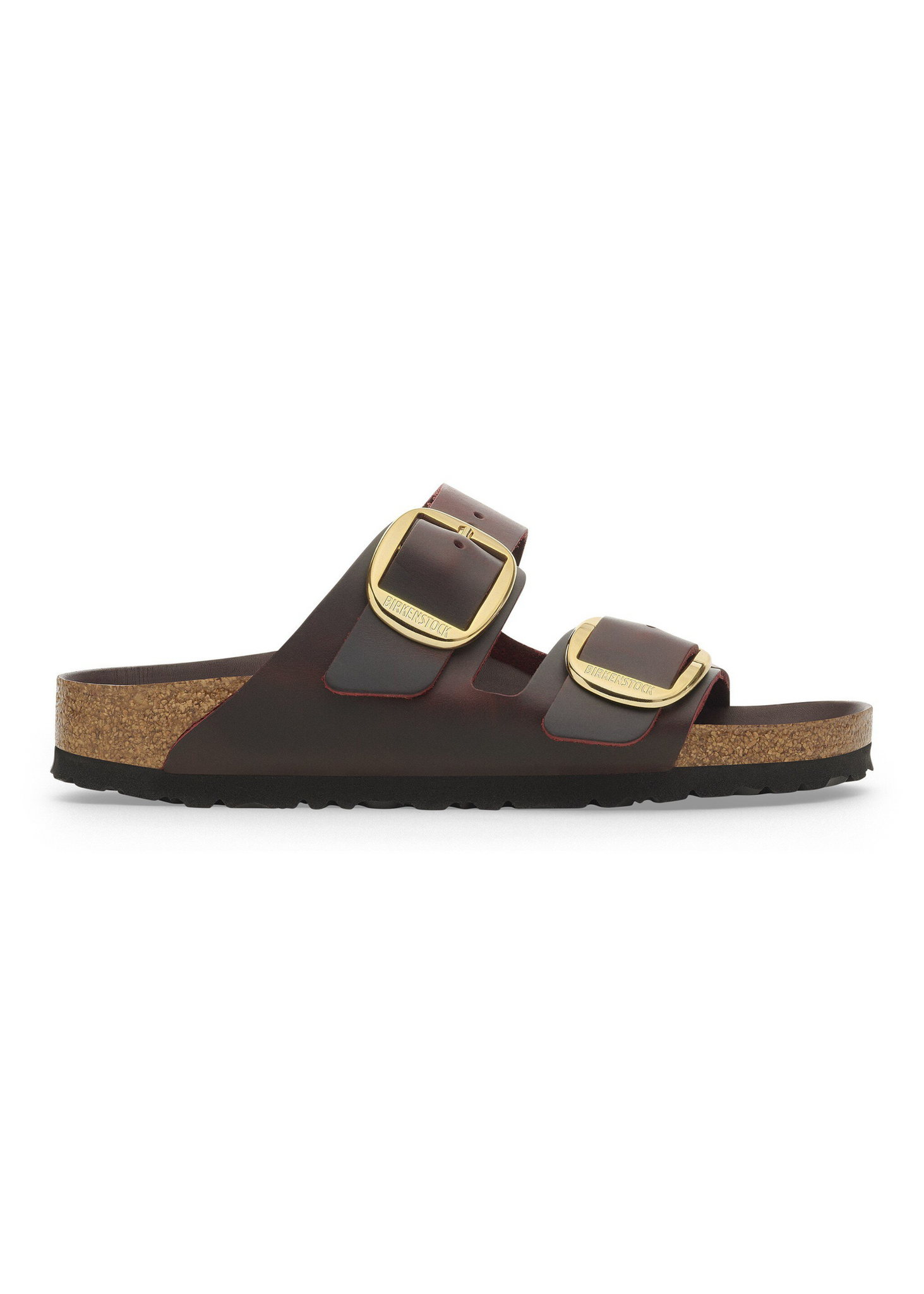 BIRKENSTOCK ARIZONA OILED LEATHER BIG BUCKLE SANDALS