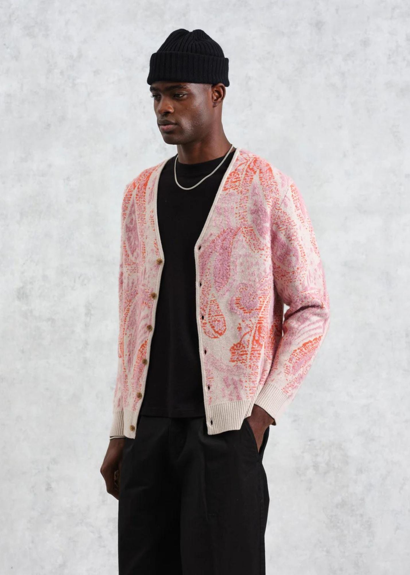 WAX LONDON ALBAN PAISLEY CARDIGAN