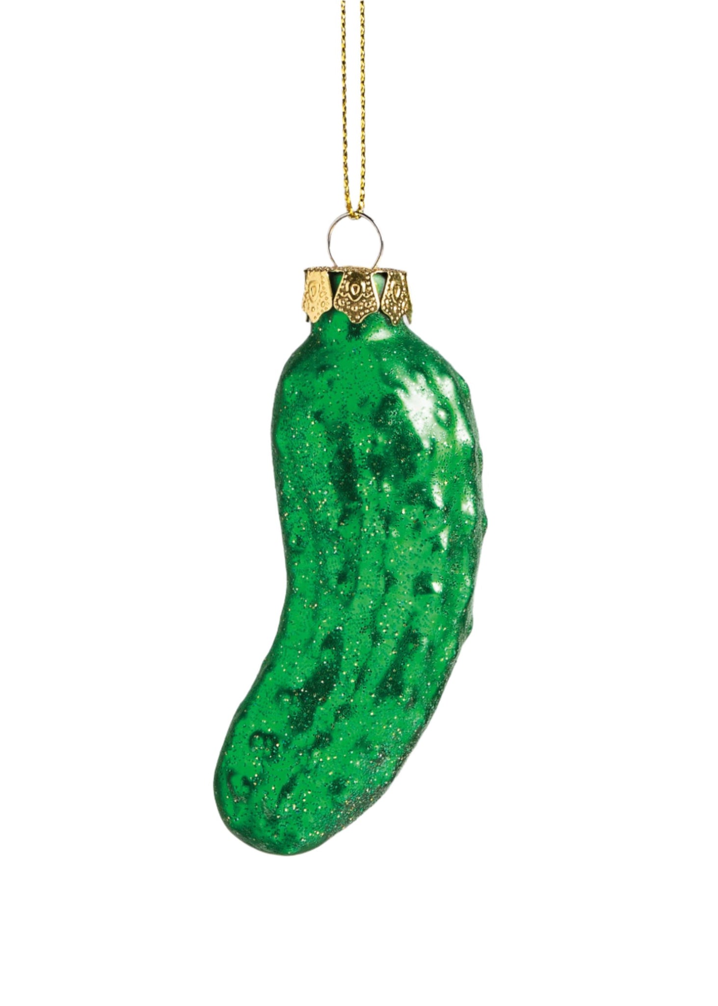 GLASS PICKLE ORNAMENT