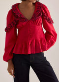 DAMSON MADDER CAROLINE LONG SLEELVE BLOUSE