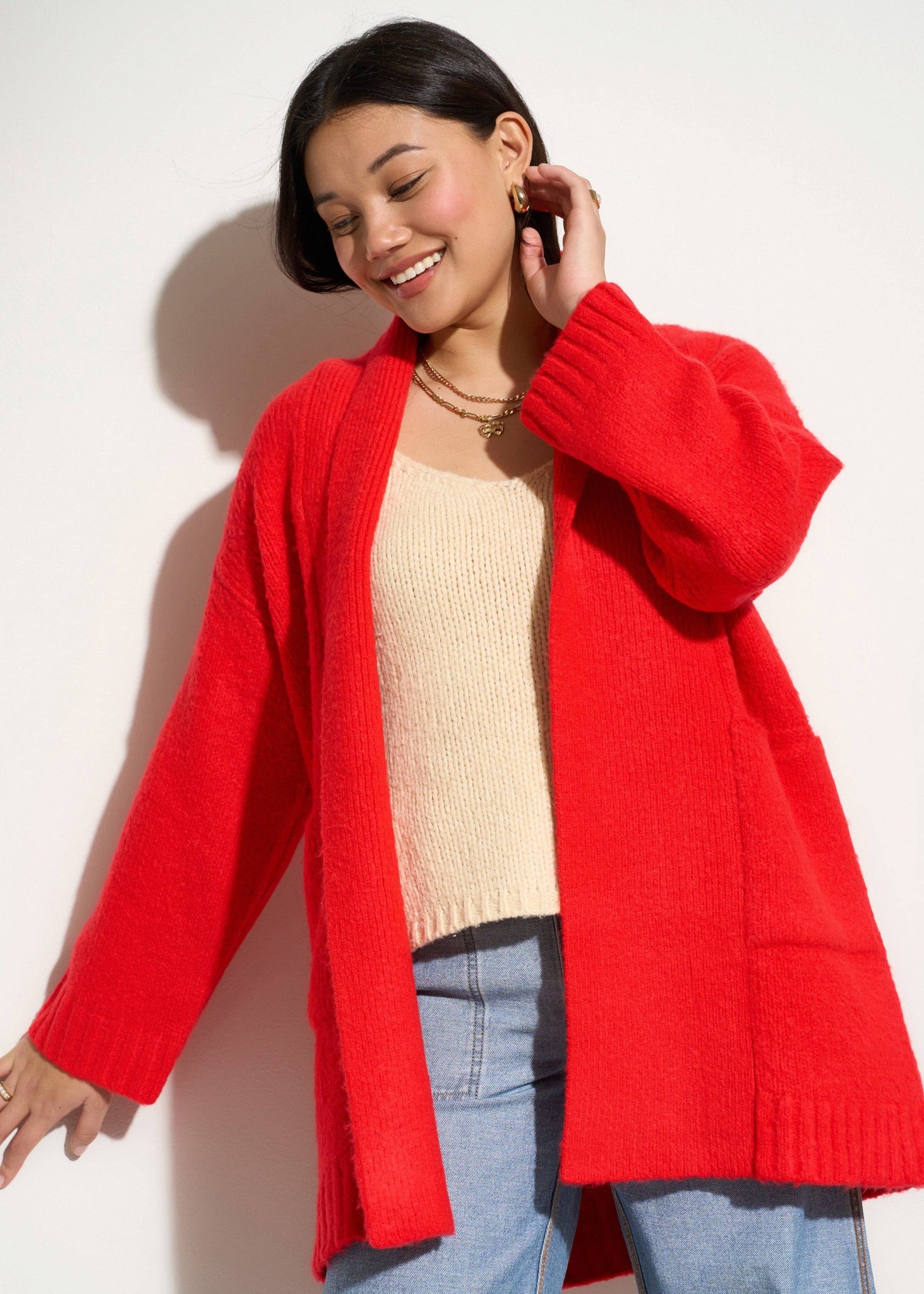 JENA SLOUCHY OPEN CARDIGAN