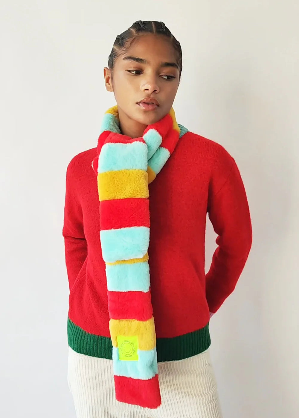 JERSEY MIXED UP SWEATER