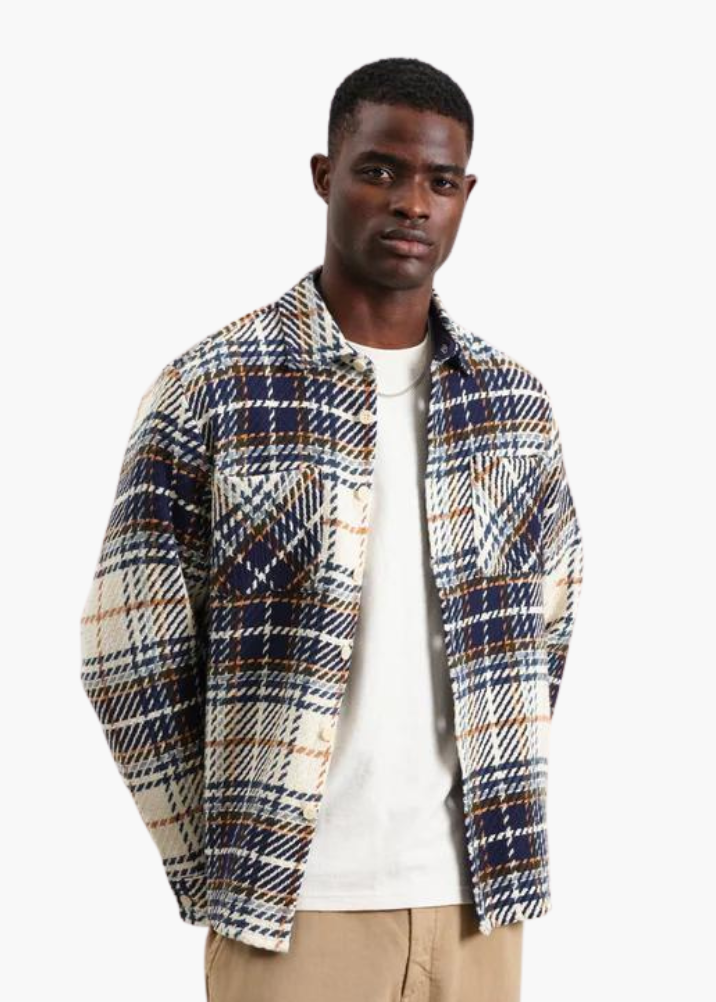 WAX LONDON WHITING CHARLTON CHECK OVERSHIRT