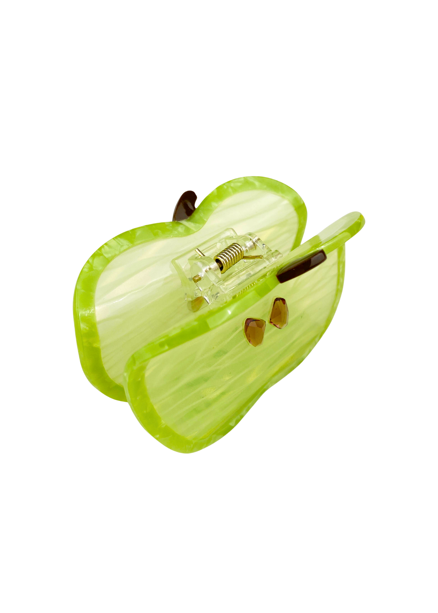 GREEN APPLE HAIR CLAW CLIP