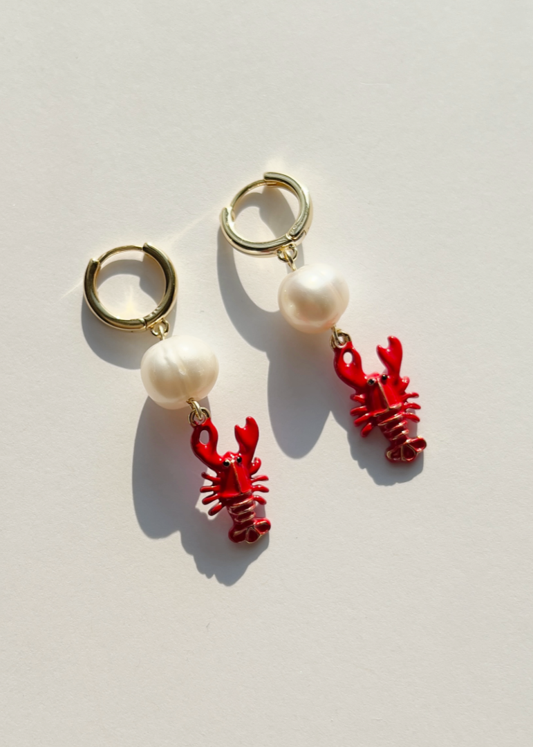 RED LOBSTER EARRINGS