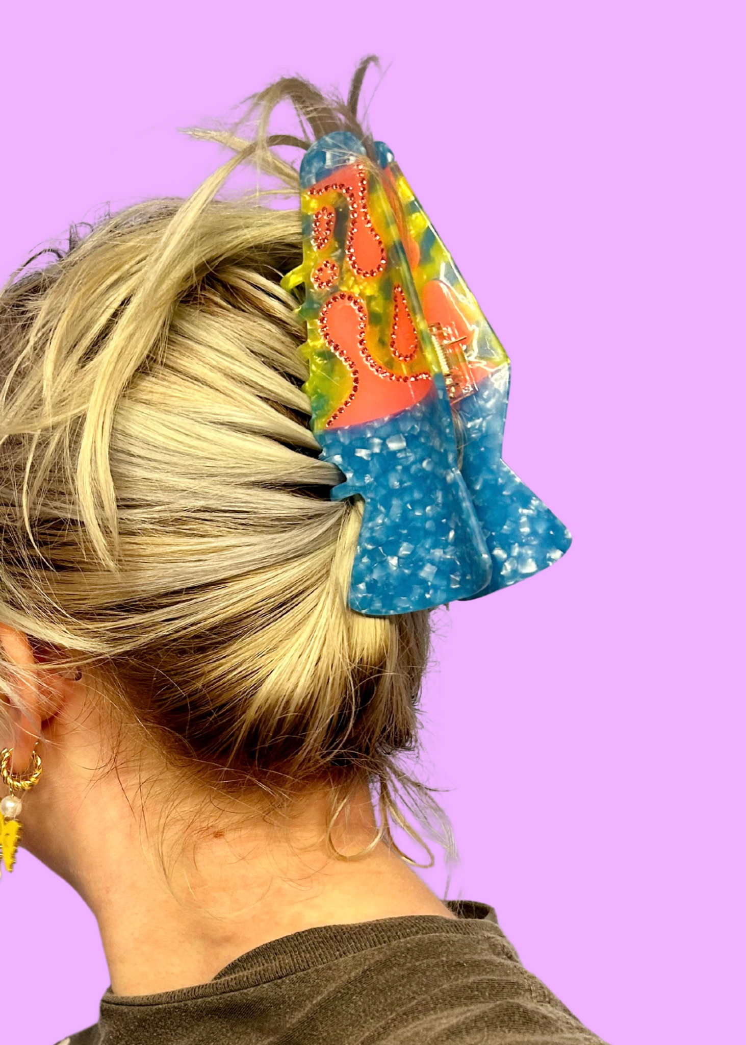 BLINGY LAVA LAMP HAIR CLAW