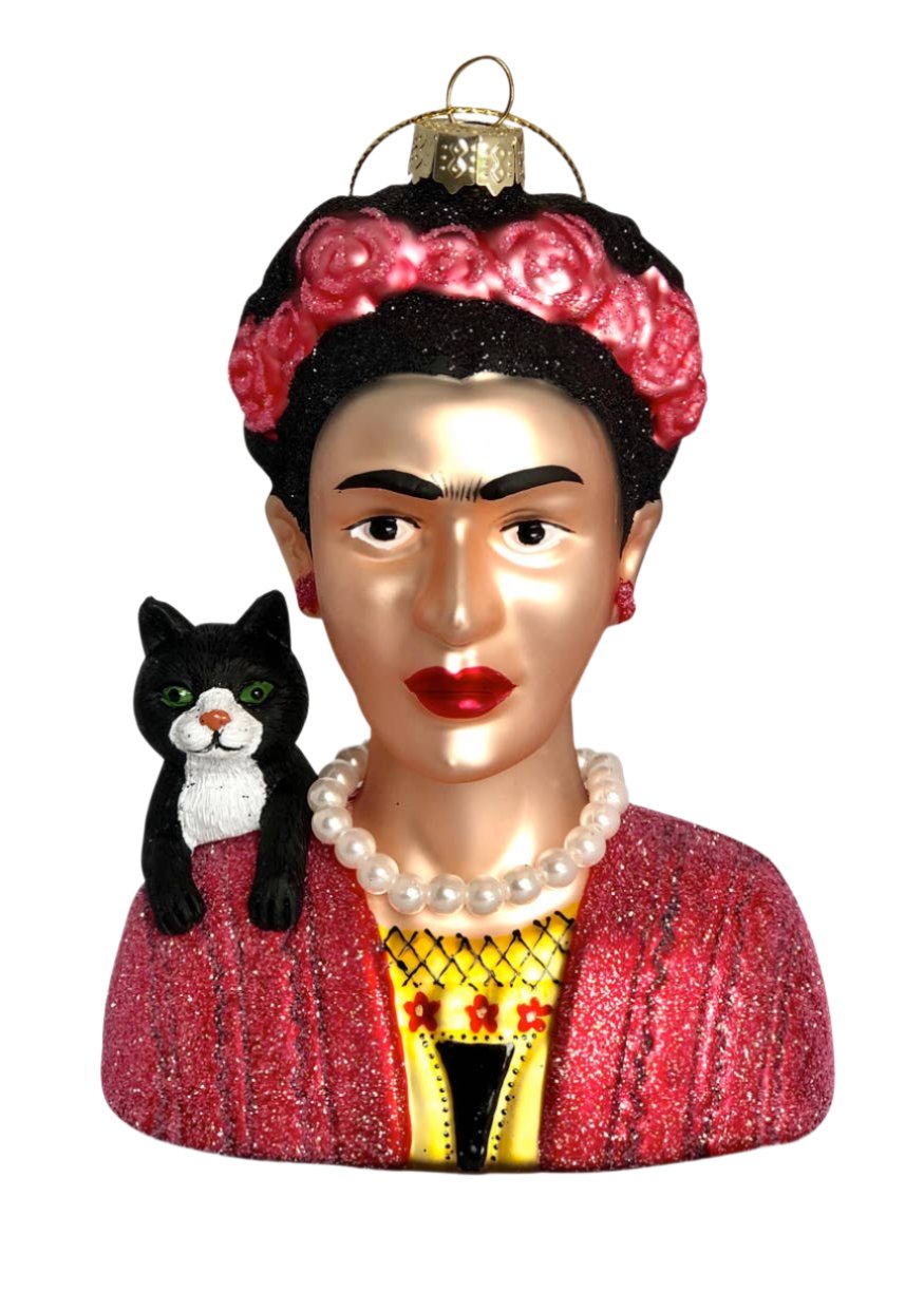 FRIDA AND HER CAT ORNAMENT