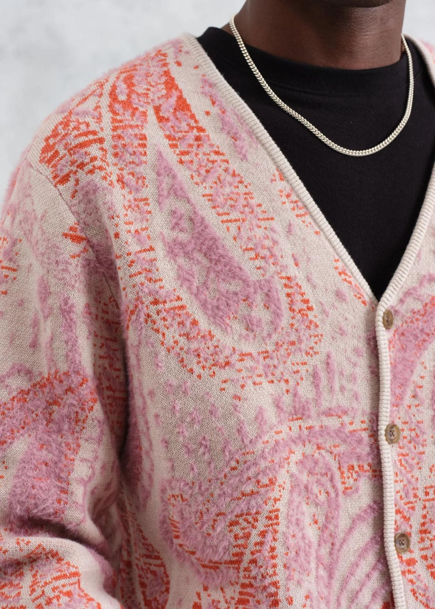 WAX LONDON ALBAN PAISLEY CARDIGAN