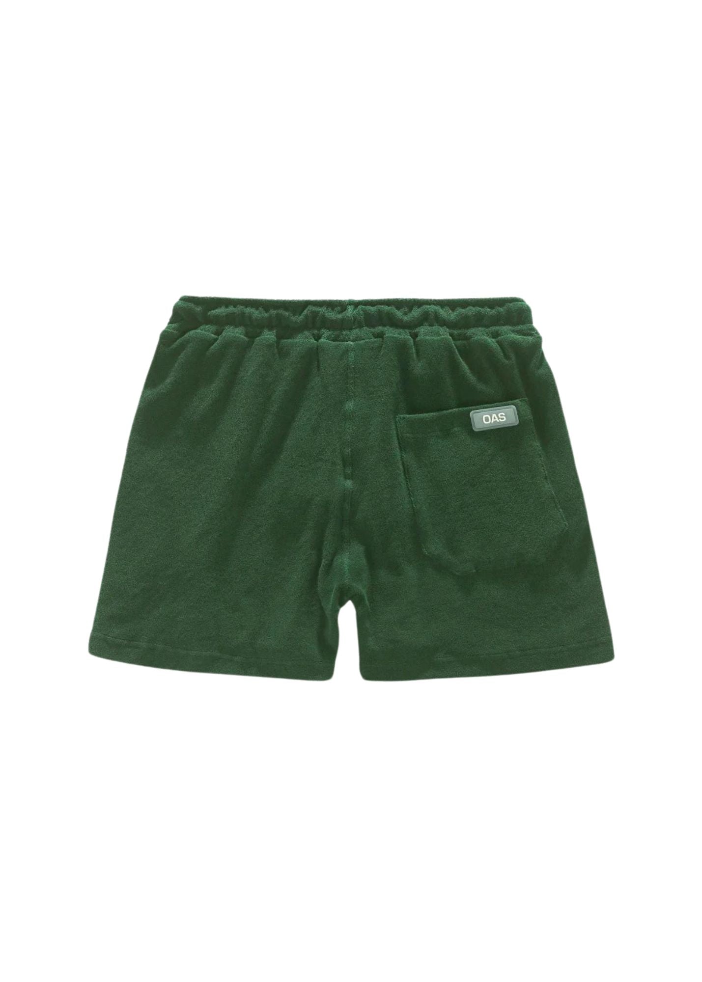 OAS GREEN TERRY SHORTS