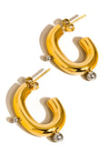 C-HOOP 2 TONE EARRINGS