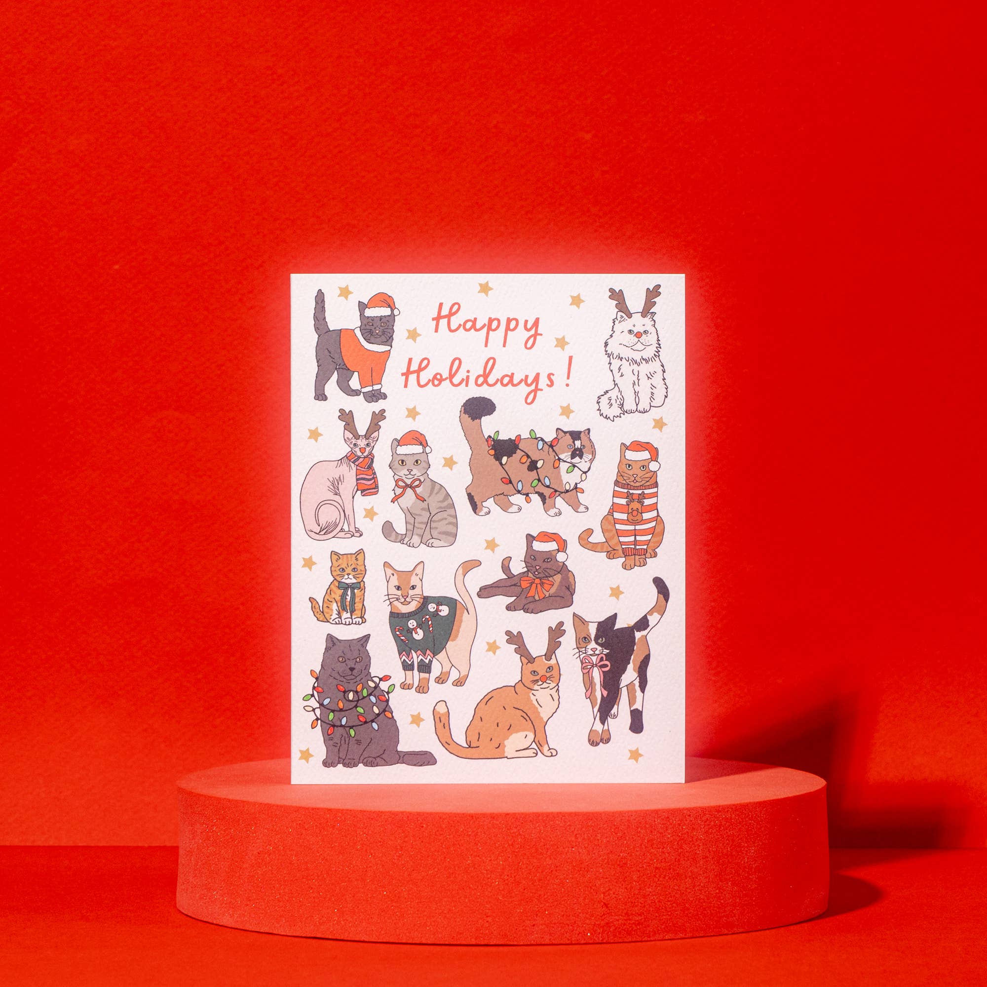 HOLIDAY CATS CARD