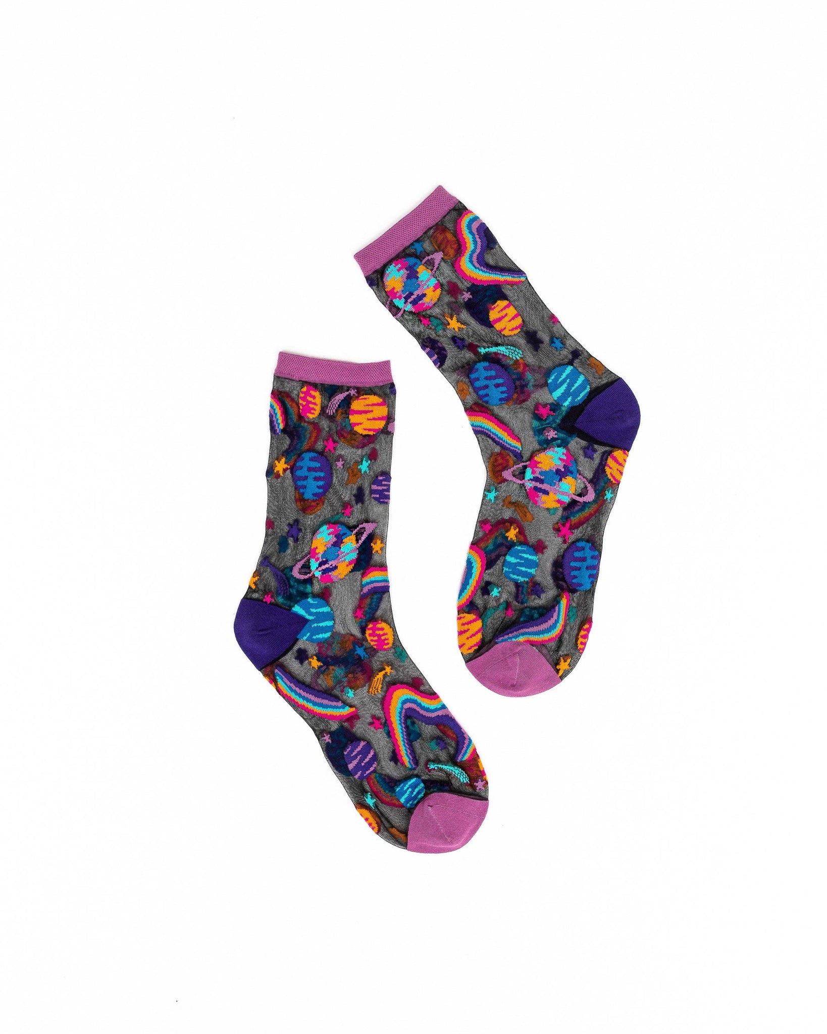 PLANETS SHEER CREW SOCKS