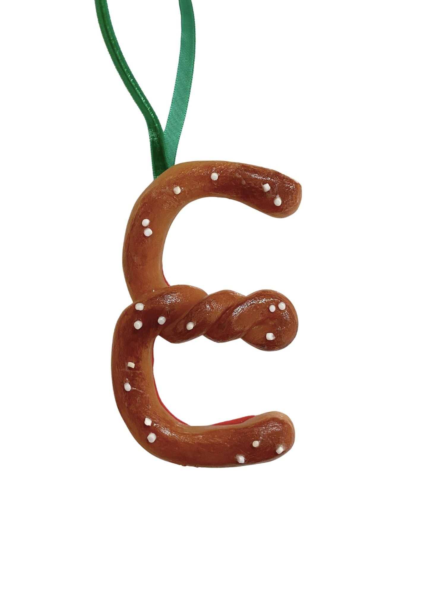 HOT PRETZEL INITIAL ORNAMENTS