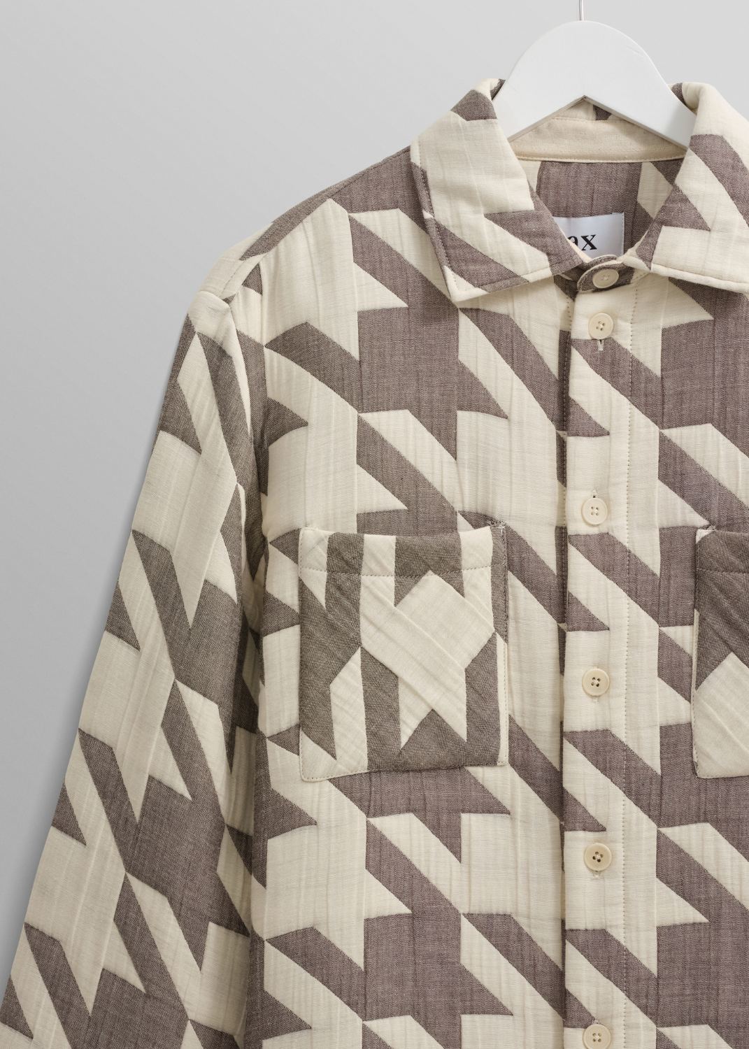 WAX LONDON WHITING QUILT OVERSHIRT