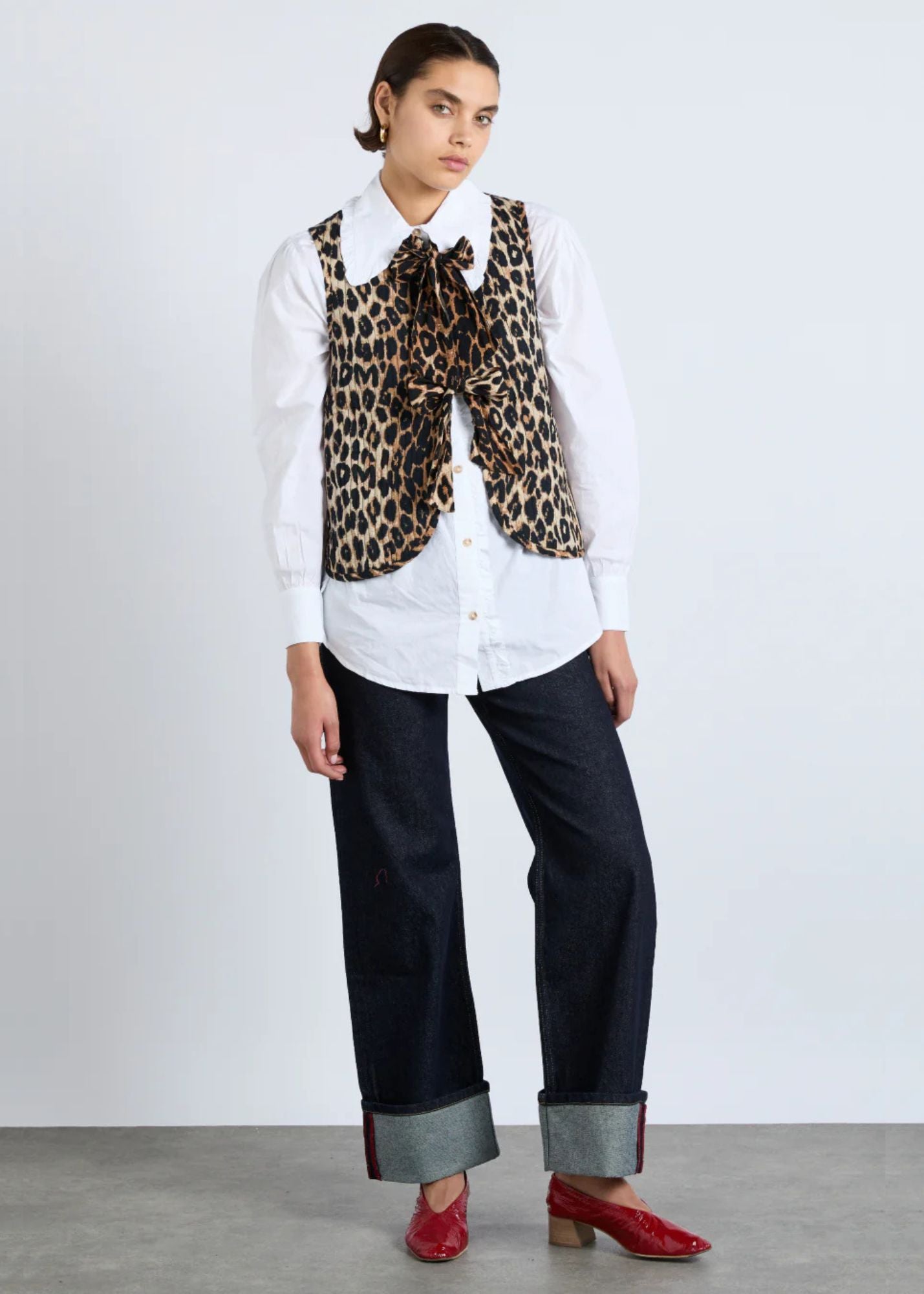 DAMSON MADDER LEOPARD TILLY GILET VEST