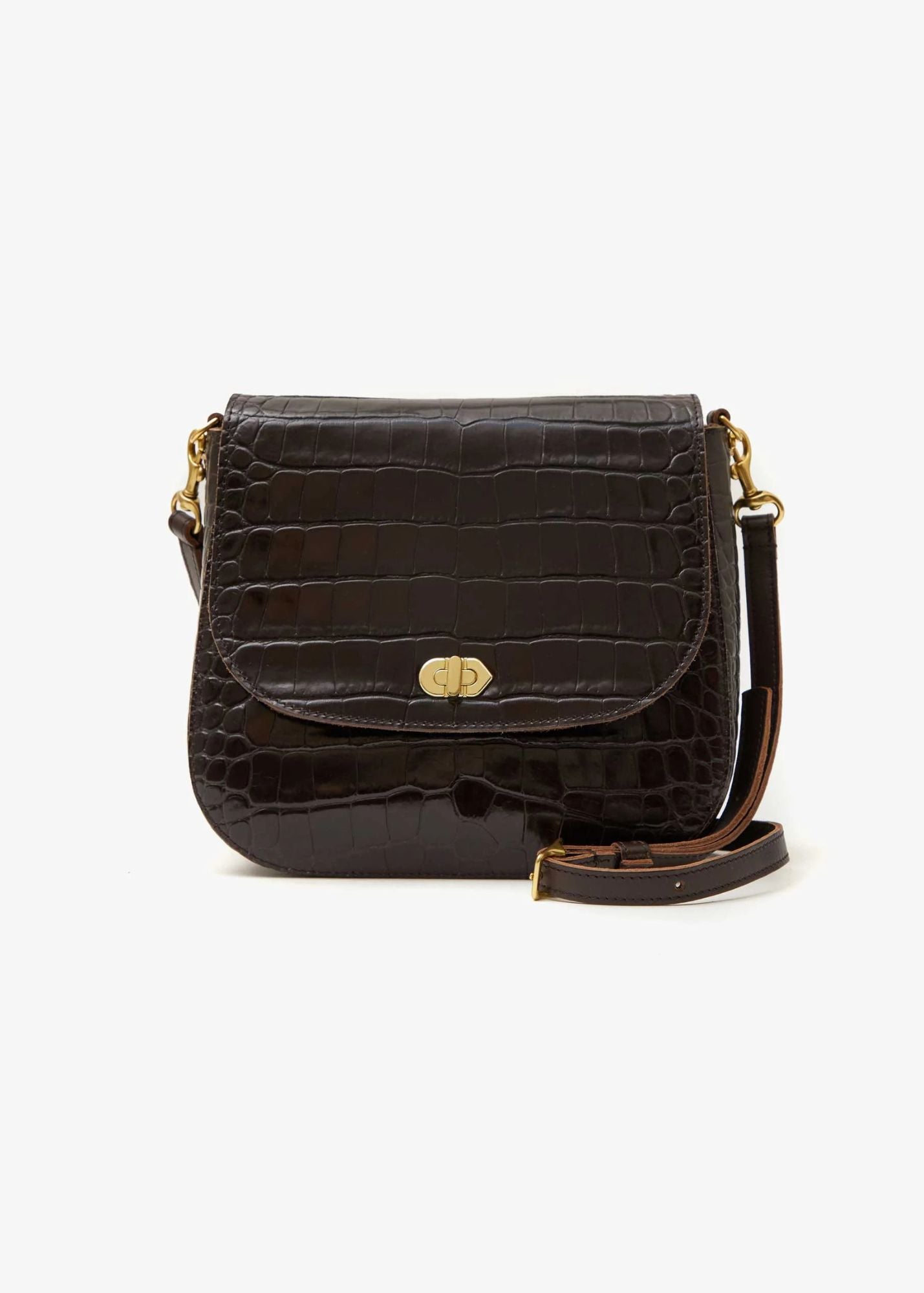 CLARE V. TURNLOCK LOUIS BAG