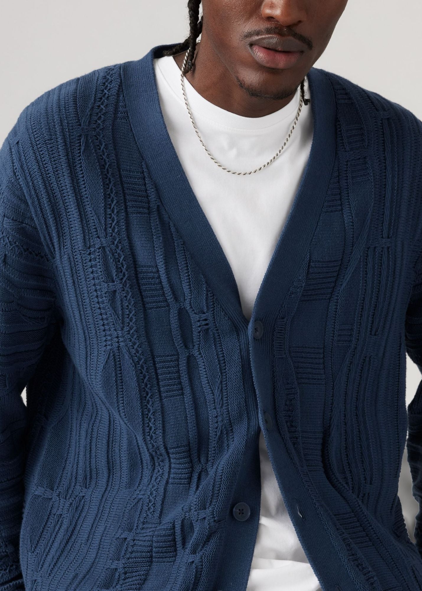 LEVI'S RICHMOND CABLE KNIT CARDIGAN