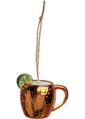 MOSCOW MULE GLASS ORNAMENT