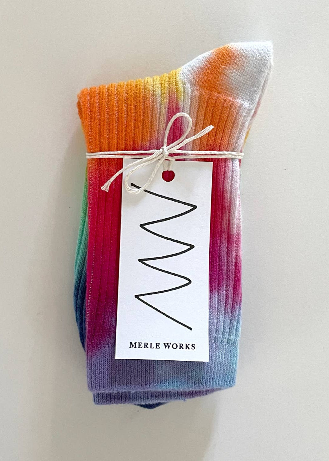 RAINBOW HAND-DYED DRESSY SOCKS