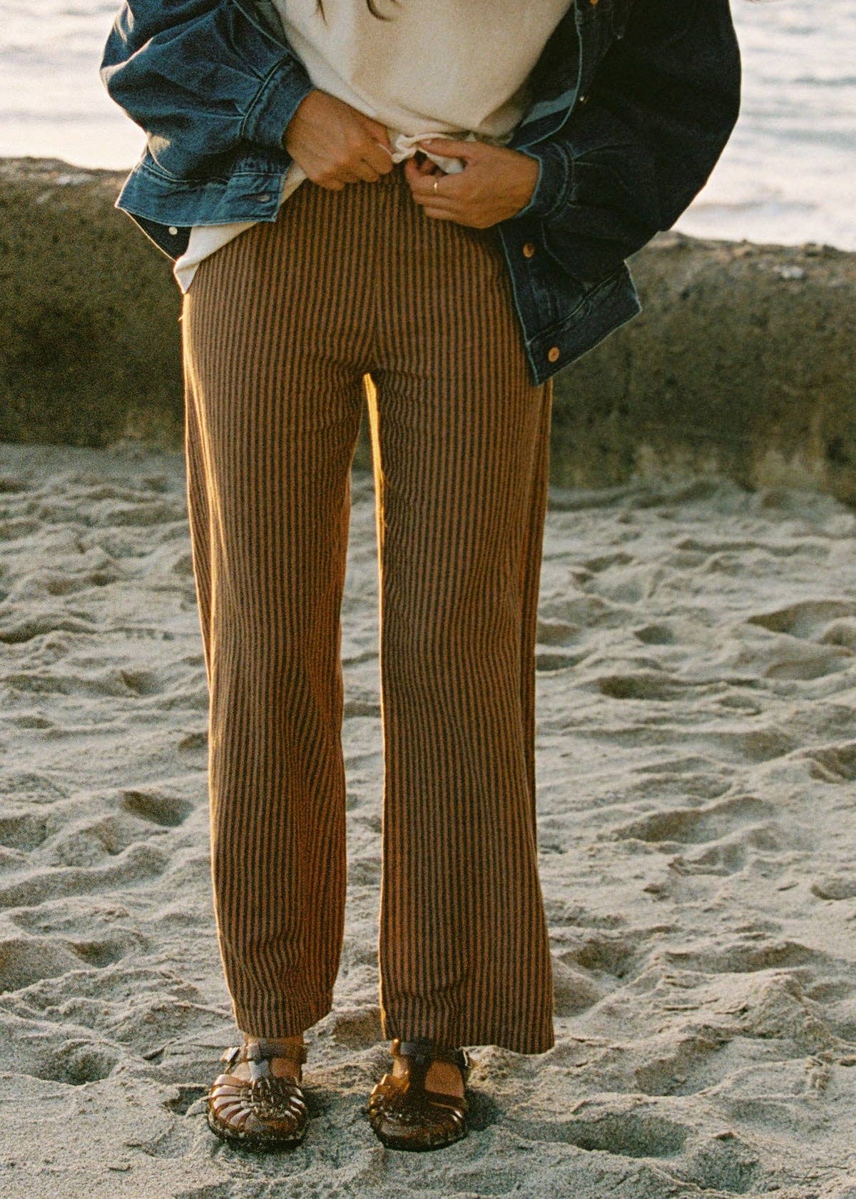 WENDI LINEN STRIPED PANT
