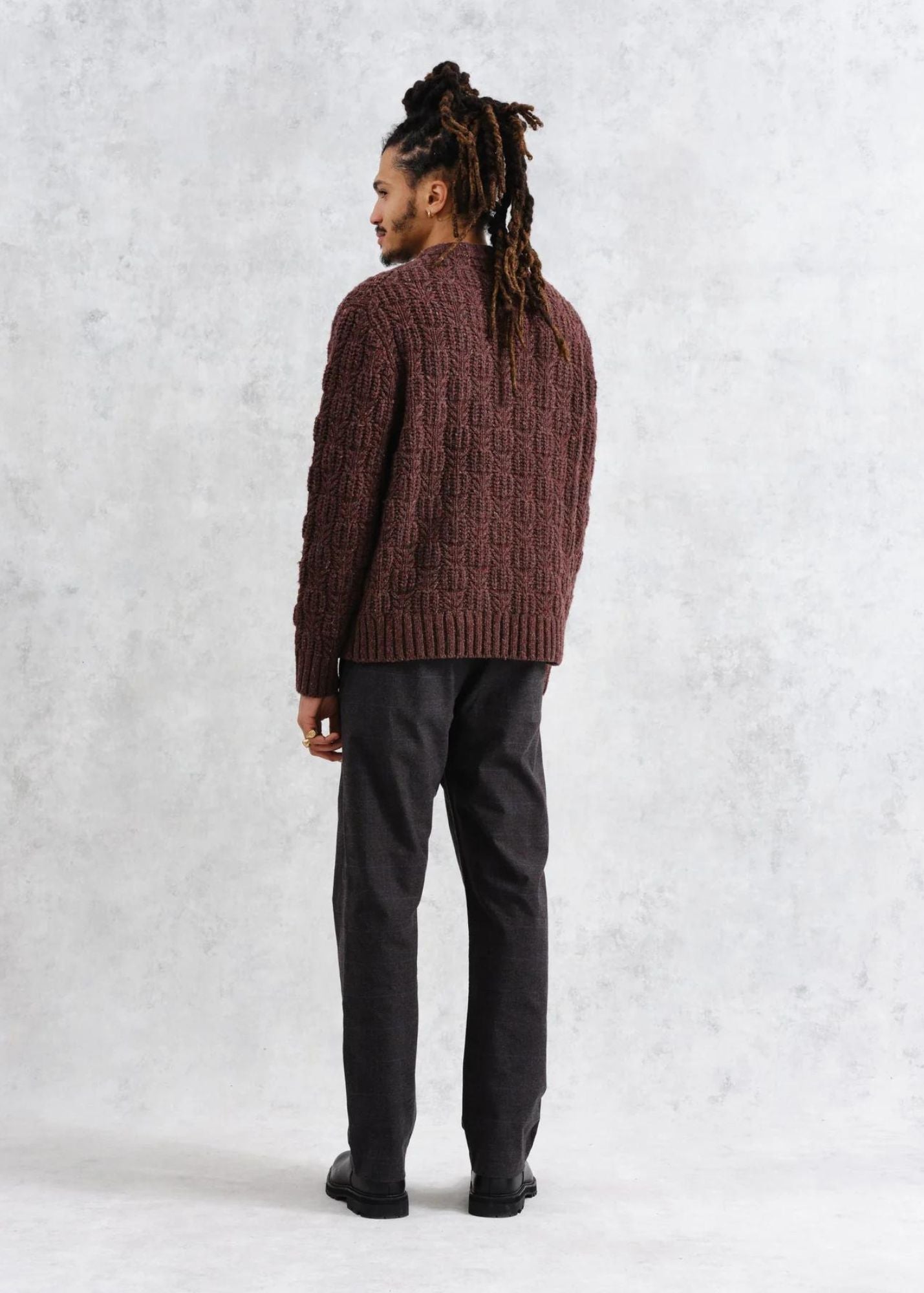 WAX LONDON WILDE CHECKER KNIT SWEATER