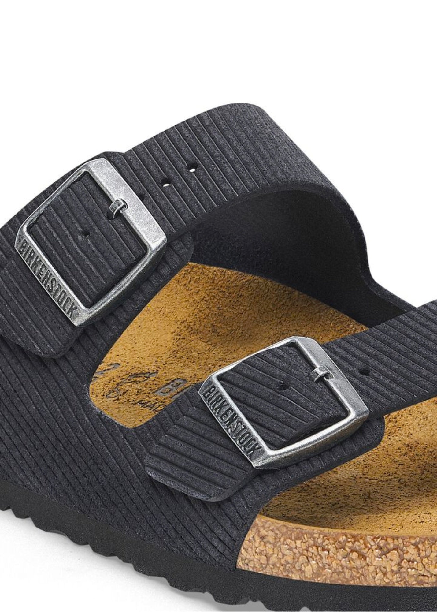 BIRKENSTOCK ARIZONA CORD MIDNIGHT SUEDE SANDAL