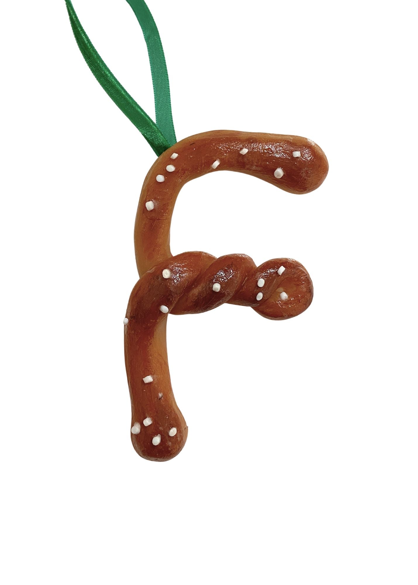 HOT PRETZEL INITIAL ORNAMENTS