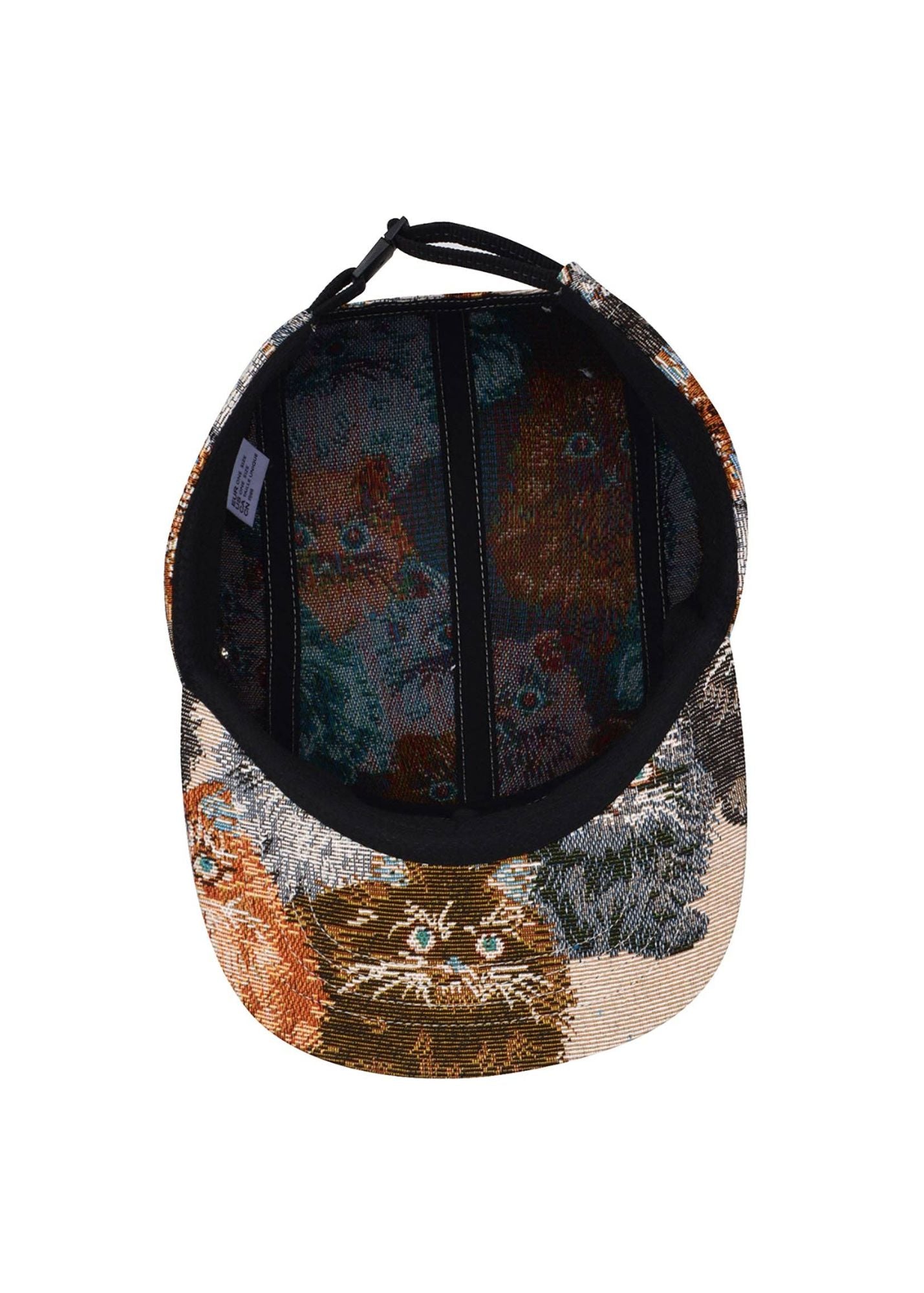 CAT JACQUARD 5 PANEL HAT