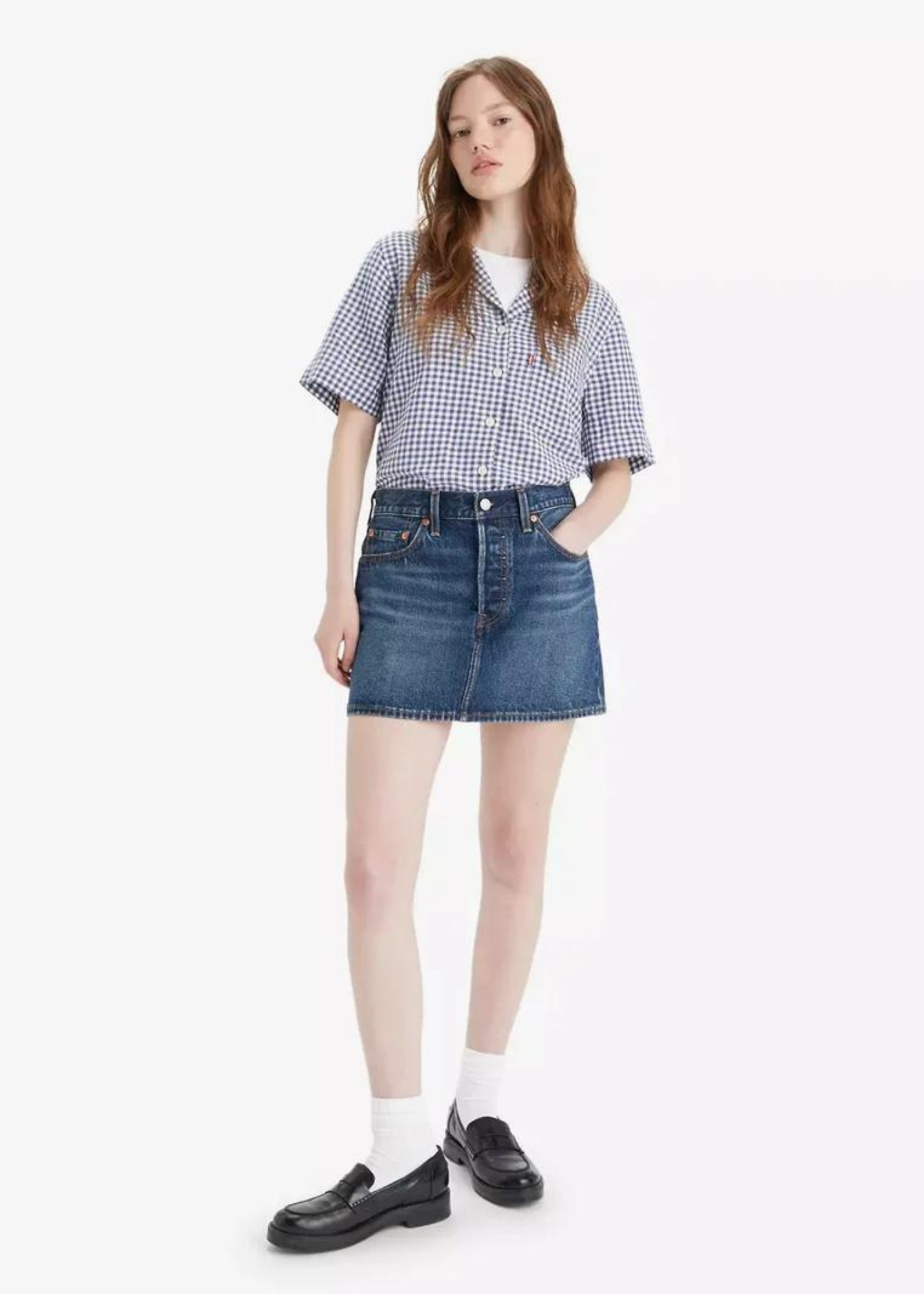 LEVI'S ICON DENIM MINI SKIRT