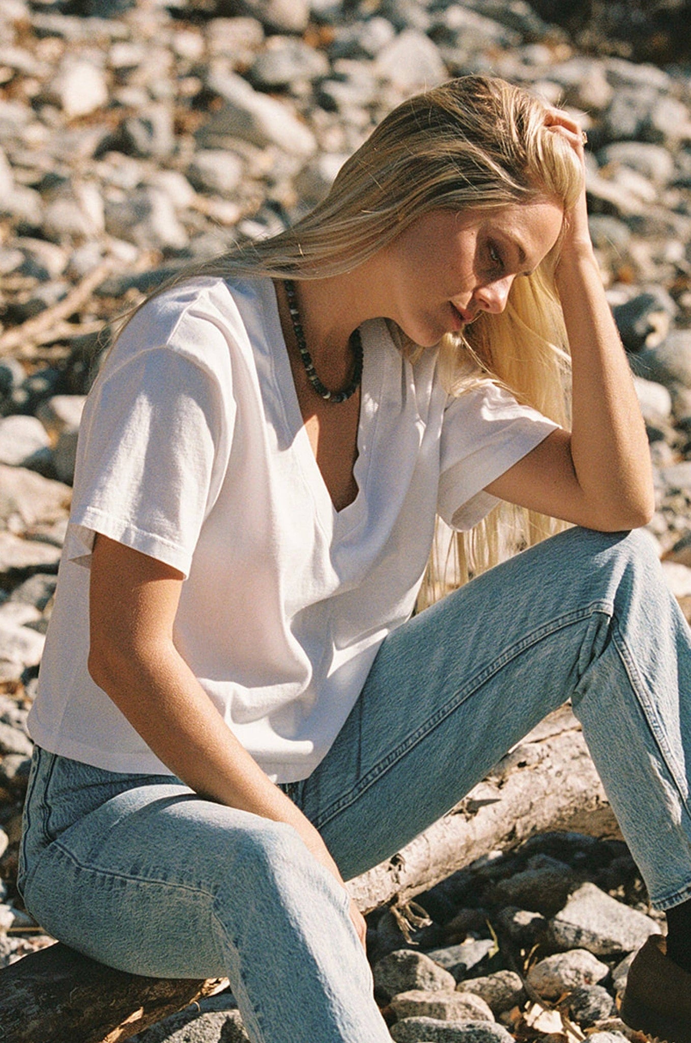 DIADRA DEEP V-NECK TEE
