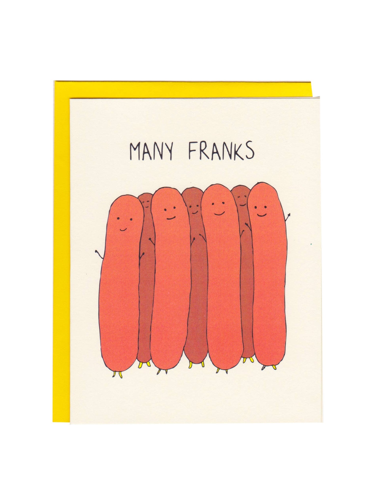 MANY FRANKS THANK YOU GREETING CARD