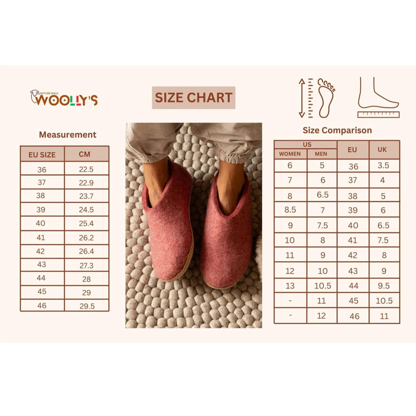 WOOLEY INDOOR/OUTDOOR SLIPPERS