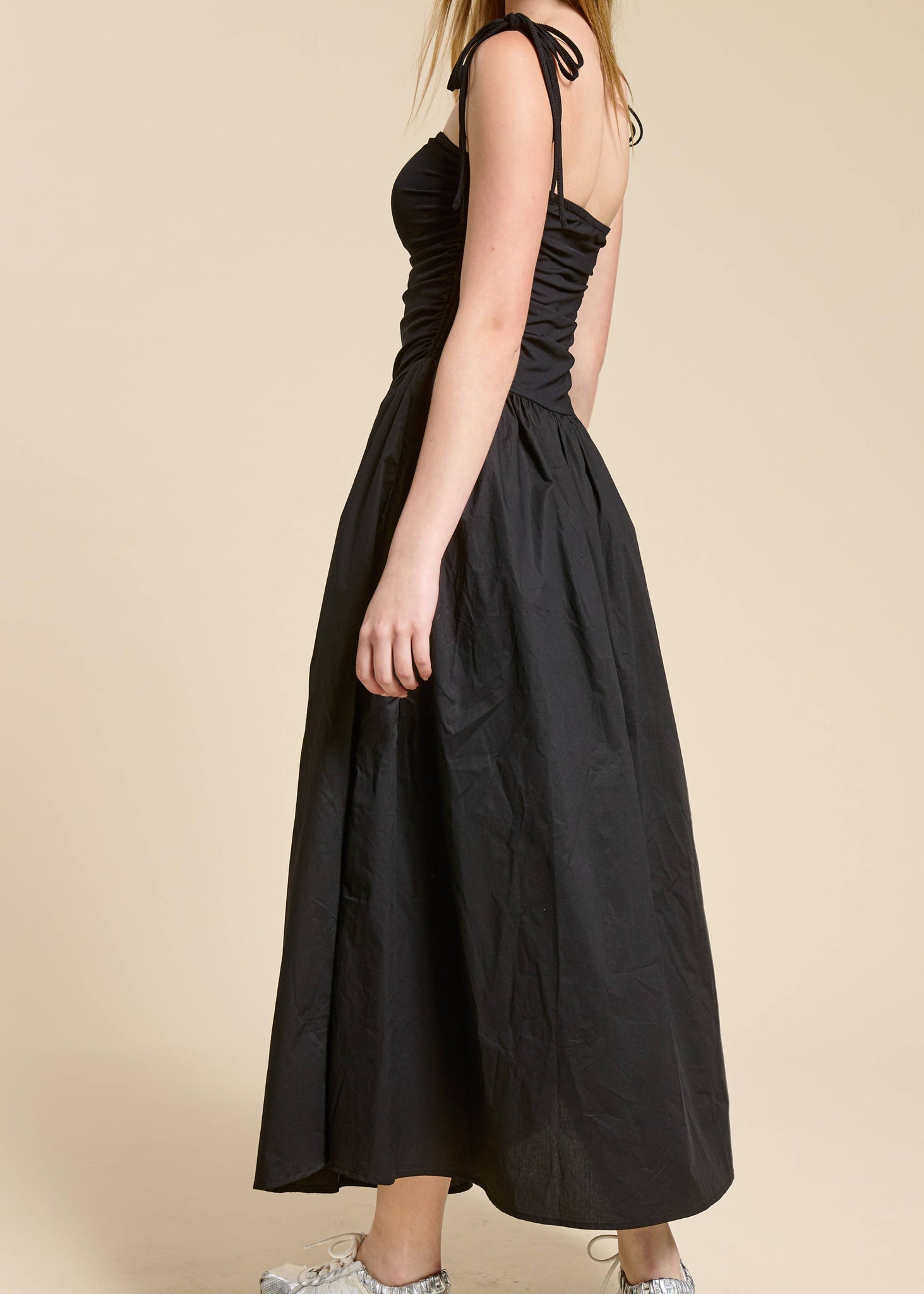 DARCY MIXED MEDIA DRESS