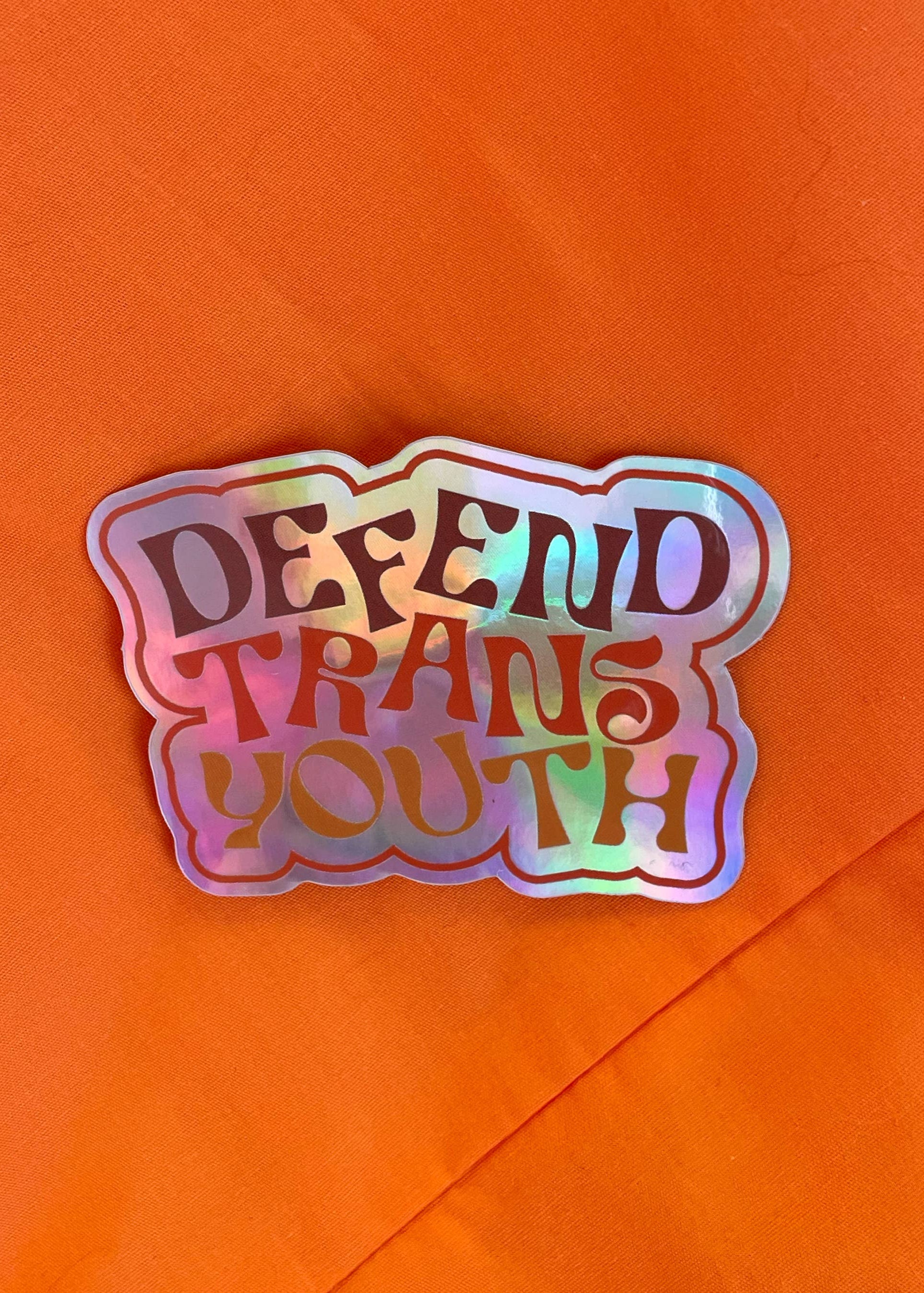 DEFEND TRANS YOUTH STICKER – Interwoven
