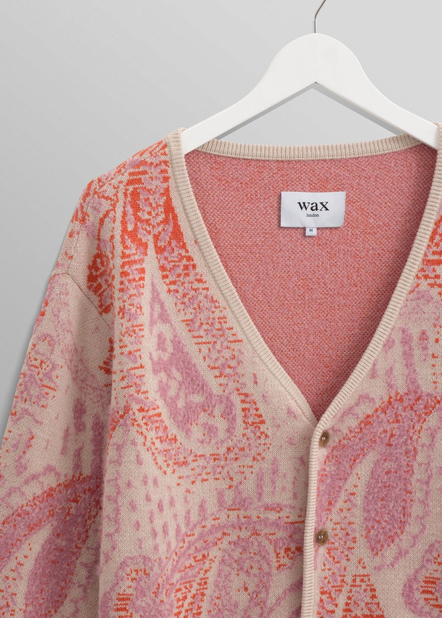 WAX LONDON ALBAN PAISLEY CARDIGAN