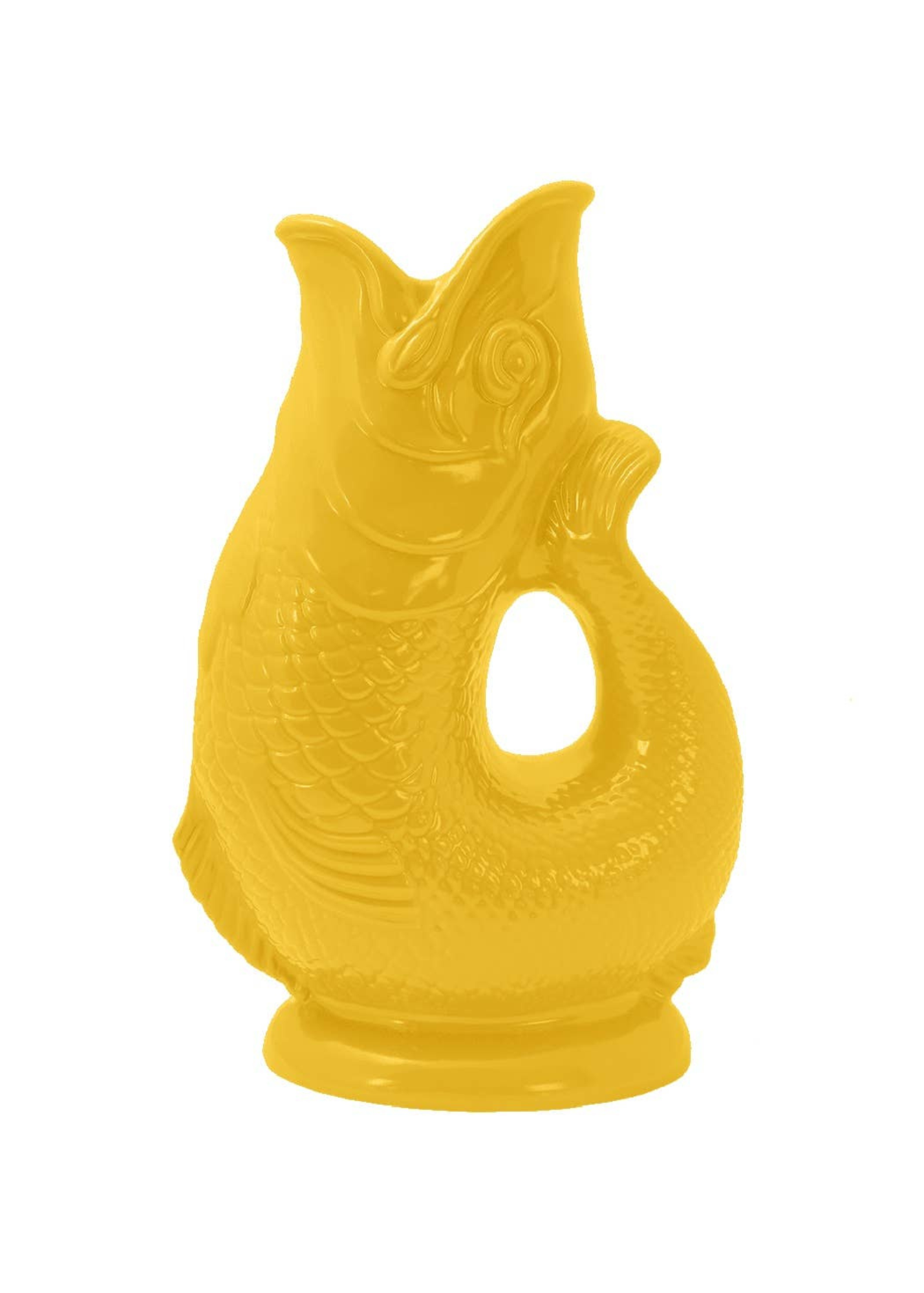 YELLOW GLUGGLE JUG