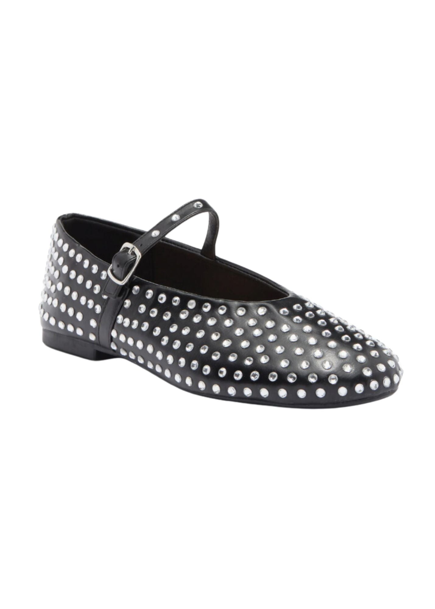 CARA STUDDED MARY JANE FLAT