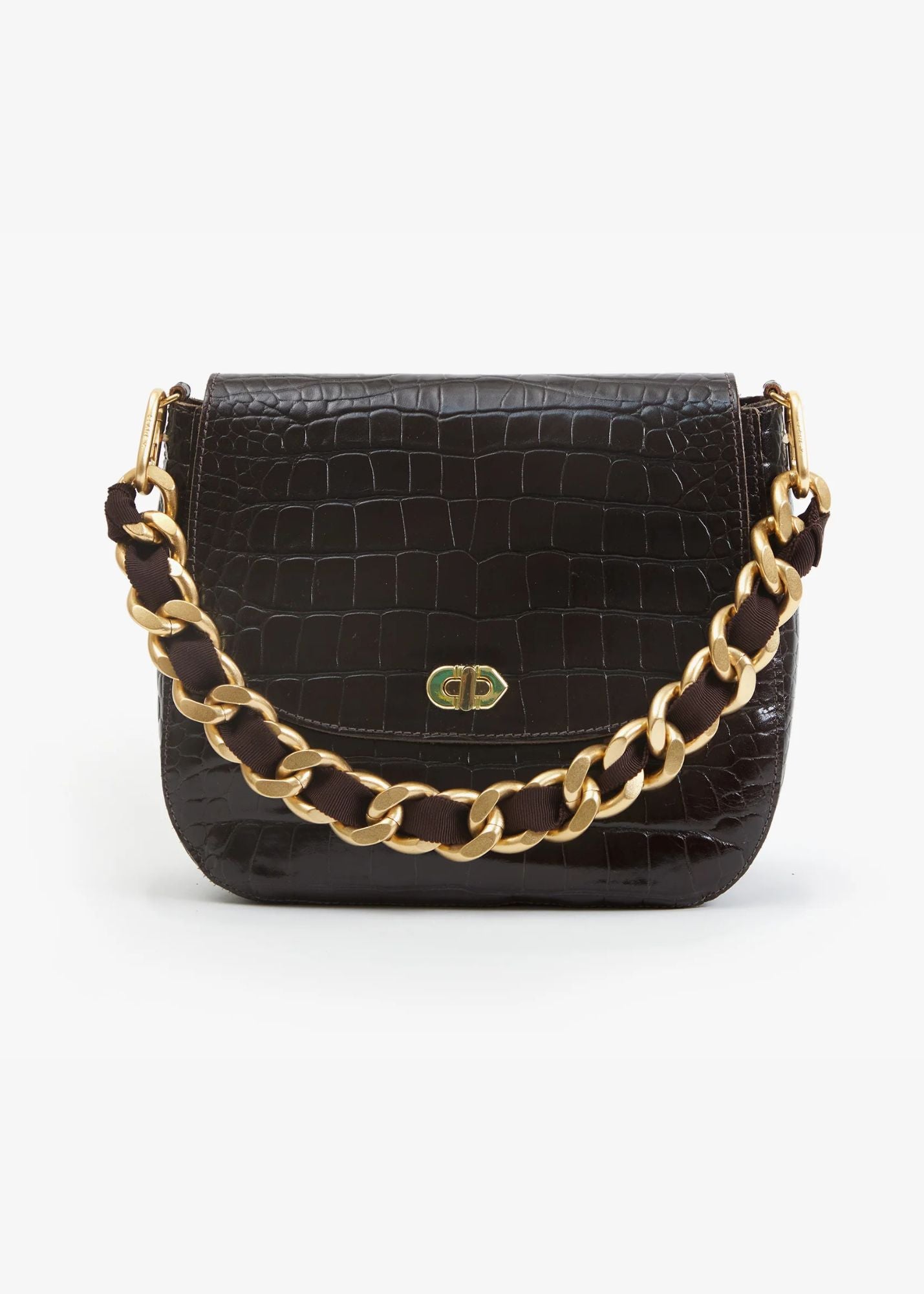 CLARE V. TURNLOCK LOUIS BAG